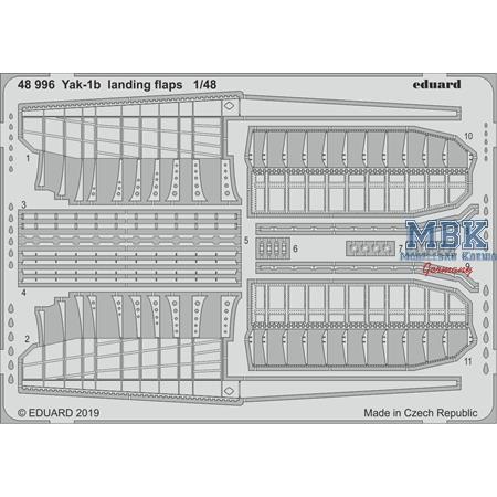 Yakolev Yak-1B landing flaps 1/48