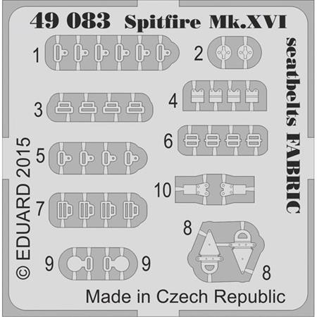 Spitfire Mk. XVI seatbelts FABRIC
