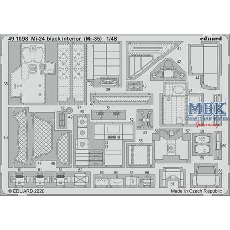 MI-24 INTERIOR BLACK (MI-35) 1/48