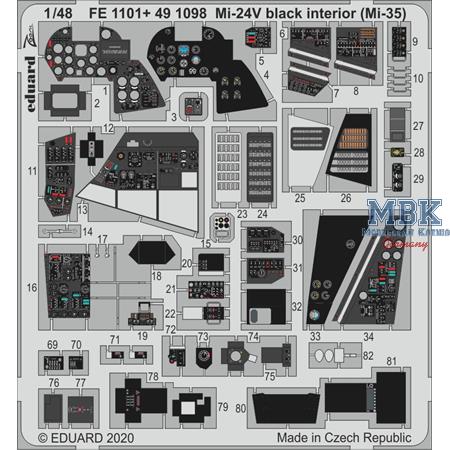 MI-24 INTERIOR BLACK (MI-35) 1/48