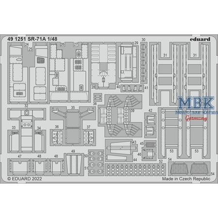 Lockheed SR-71 Blackbird interior 1/48