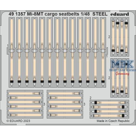 Mil Mi-8MT cargo seatbelts STEEL 1/48