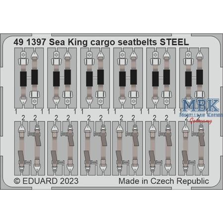 Westland Sea King HU.5 cargo seatbelts STEEL 1/48