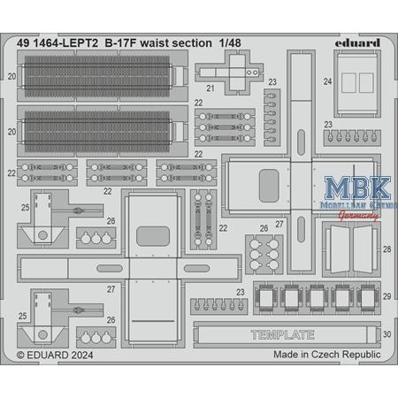 Boeing B-17F Flying Fortress waist section 1/48