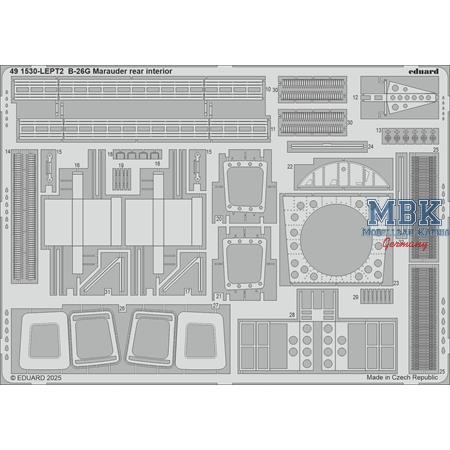 Martin B-26G Marauder rear interior 1/48