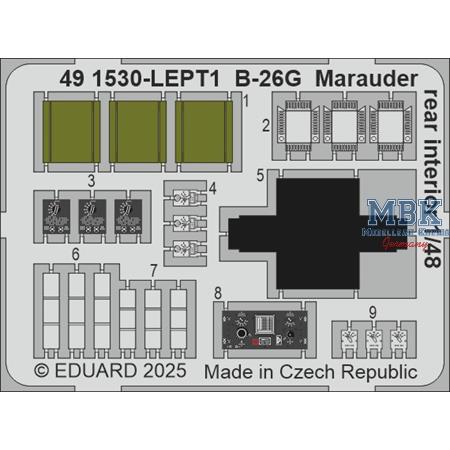 Martin B-26G Marauder rear interior 1/48