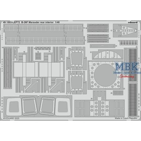 Martin B-26F Marauder rear interior 1/48