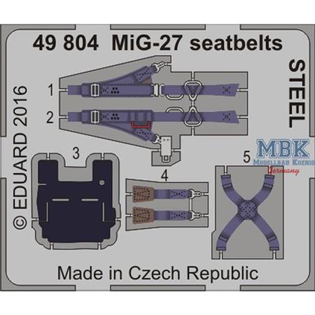 MiG-27 seatbelts STEEL 1/48