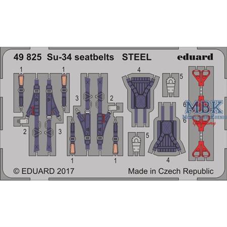 Su-34 seatbelts STEEL 1/48