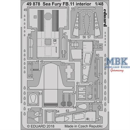 Sea Fury FB.11 interior 1/48