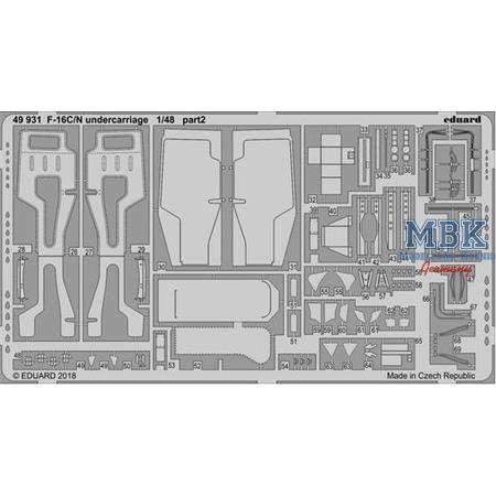 F-16C/N undercarriage 1/48
