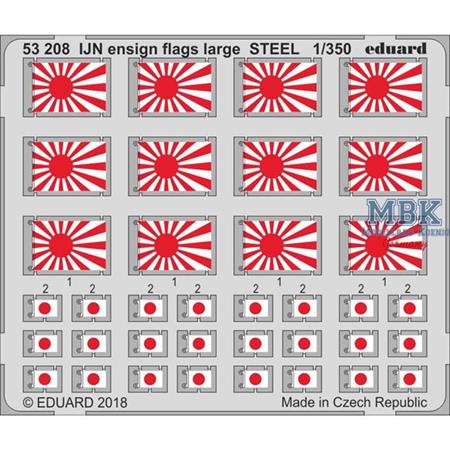 IJN ensign flags large STEEL 1/350