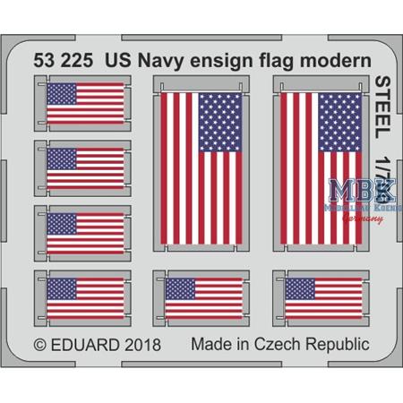US Navy ensign flag modern STEEL   1/700