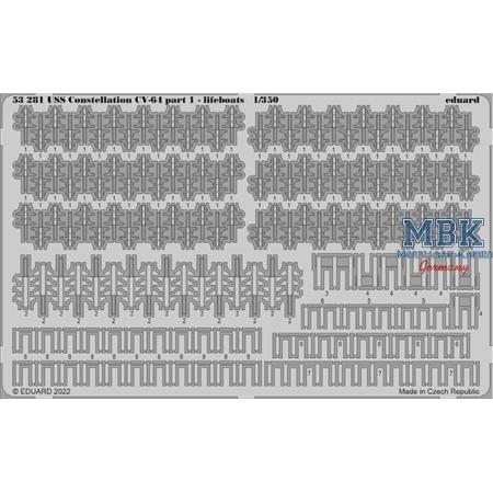 USS Constellation CV-64 part 1 - lifeboats  1/350