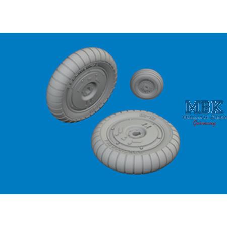 Messerschmitt Bf-109G-5/6 wheels 1/24