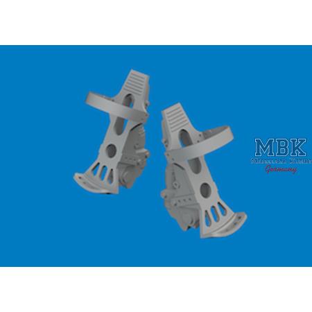 Messerschmitt Bf-109G-5/6 rudder pedals PRINT 1/24