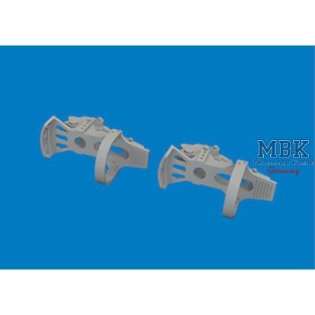 Messerschmitt Bf-109G-5/6 rudder pedals PRINT 1/24