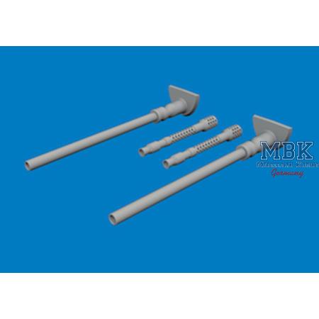 Messerschmitt Bf-109G-5/6 gun barrels PRINT 1/24