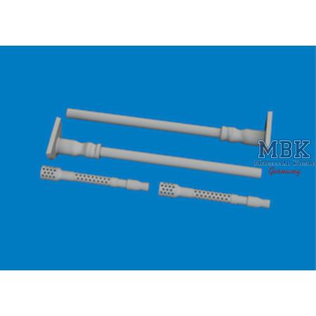 Messerschmitt Bf-109G-5/6 gun barrels PRINT 1/24