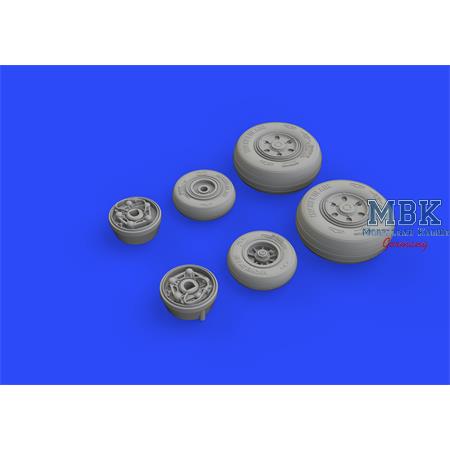 Boeing F/A-18E Super Hornet wheels 1/32