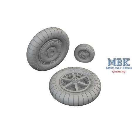 Messerschmitt Bf-109G-2 wheels 1/32