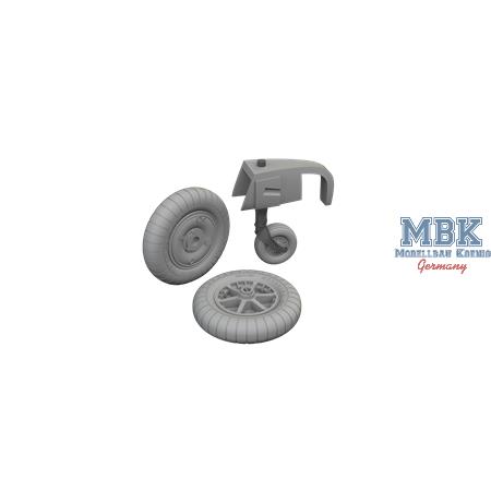 Messerschmitt Bf-109E wheels 1/32