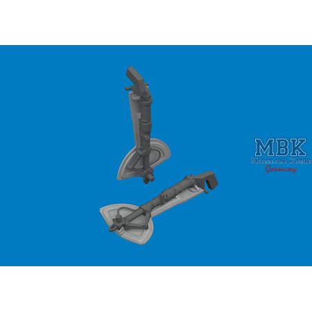 Messerschmitt Bf-109G undercarriage legs