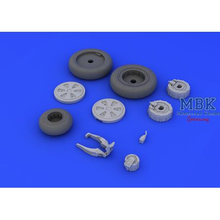 Mikoyan MiG-21PFM wheels  1/48