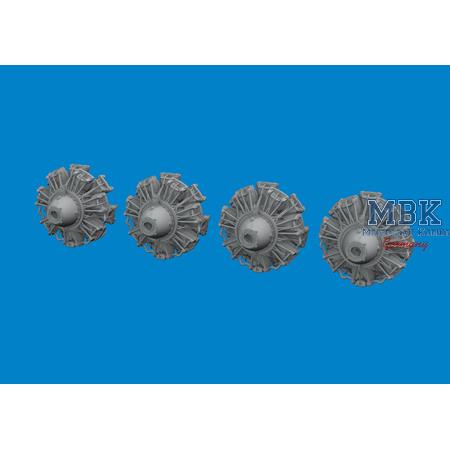 Consolidated B-24D Liberator engines PRINT 1/48