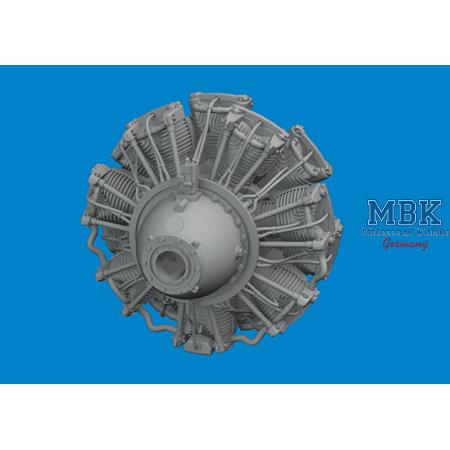 Consolidated B-24D Liberator engines PRINT 1/48