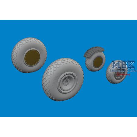 Consolidated B-24D Liberator wheels 1/48