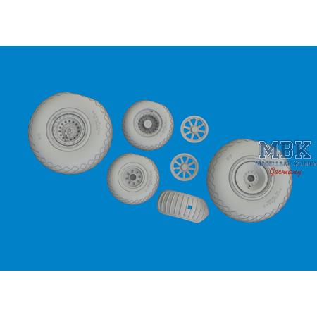 Consolidated B-24D Liberator wheels 1/48