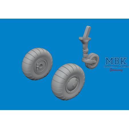 Fieseler Fi-156C Storch wheels 1/48