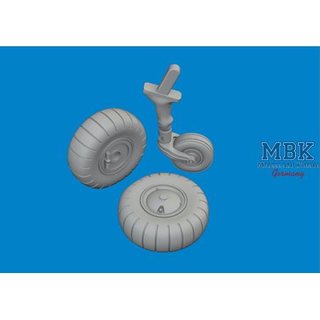 Fieseler Fi-156C Storch wheels 1/48