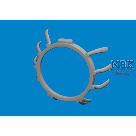 Mitsubishi A6M5 exhausts 3D PRINT 1/48
