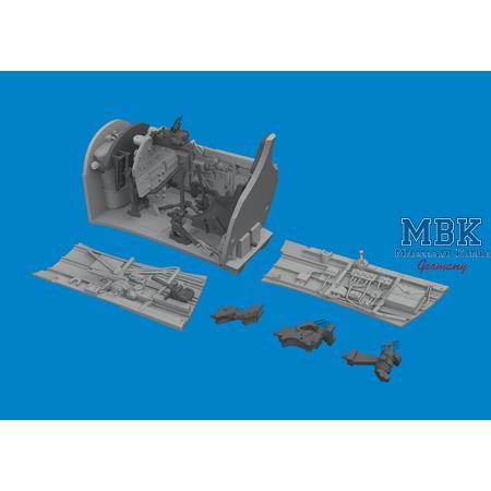 Curtiss P-40E Warhawk cockpit late seat PRINT 1/48