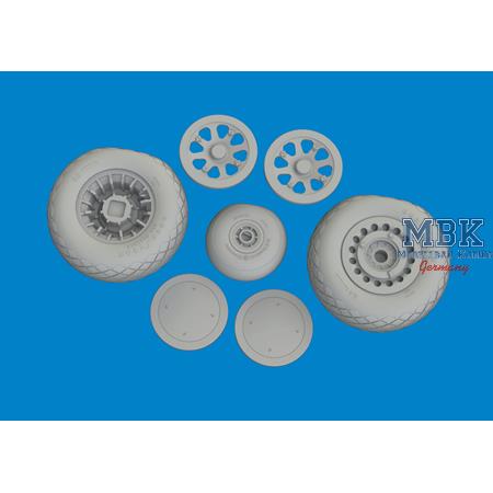 Douglas Boston III / US DB-7B wheels 1/48