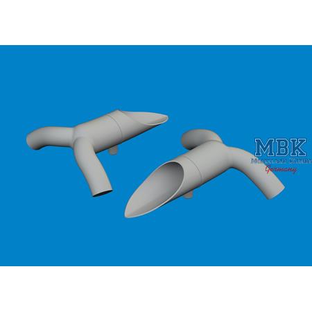Douglas DB-7B Boston III exhausts PRINT 1/48