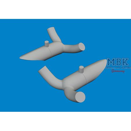 Douglas DB-7B Boston III exhausts PRINT 1/48