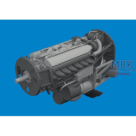 Curtiss P-40N Warhawk engine PRINT 1/48