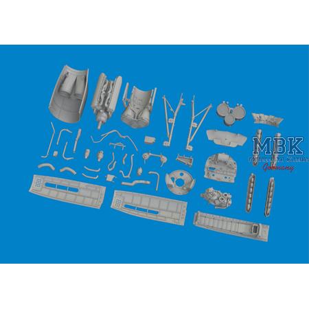 Curtiss P-40N Warhawk engine PRINT 1/48