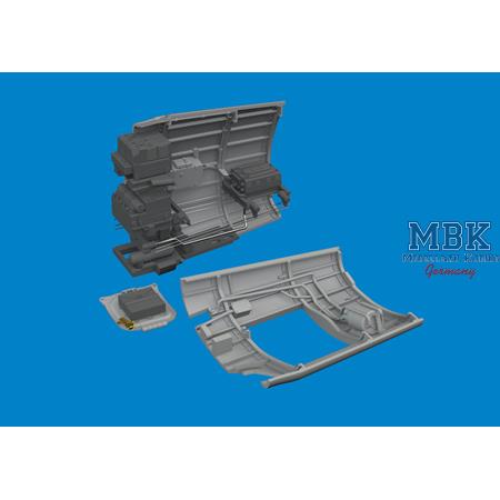 Curtiss P-40N Warhawk radio compartment PRINT 1/48
