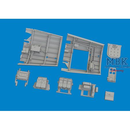 Curtiss P-40N Warhawk radio compartment PRINT 1/48