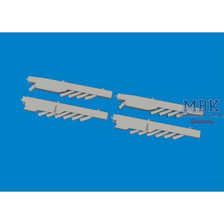 Junkers Ju-88A exhaust stacks (PRINT) 1/48