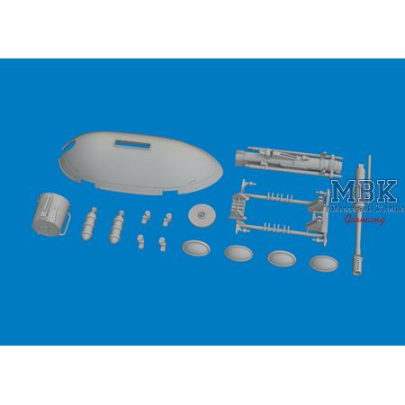 Henschel Hs-129B MK 101 gun pod  (PRINT) 1/48