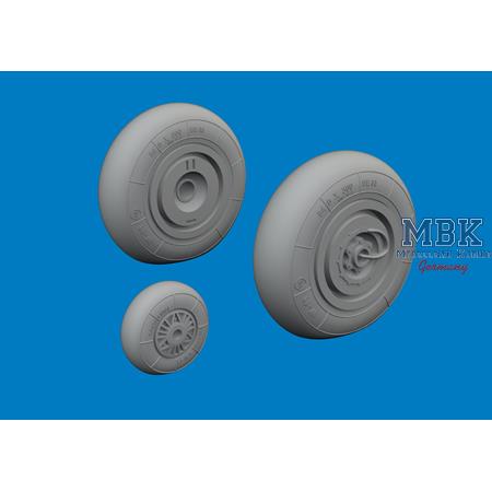 Henschel Hs-129B wheels 1/48