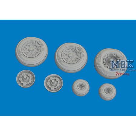 McDonnell-Douglas AV-8B Harrier wheels 1/48