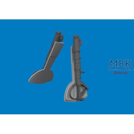 Messerschmitt Bf-109G undercarriage legs PRINT