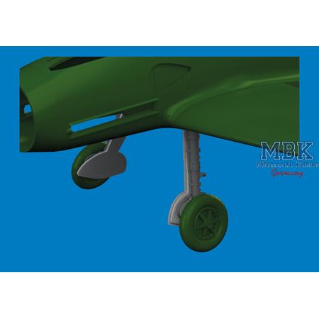 Messerschmitt Bf-109G undercarriage legs PRINT