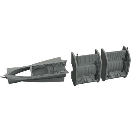 Mikoyan MiG-21F wheel bays PRINT 1/48